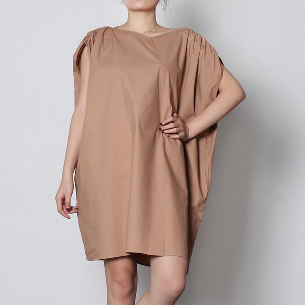

casual dresses 2021 elastic v-neck sleeveless straight silhouette solid color dress, Black;gray