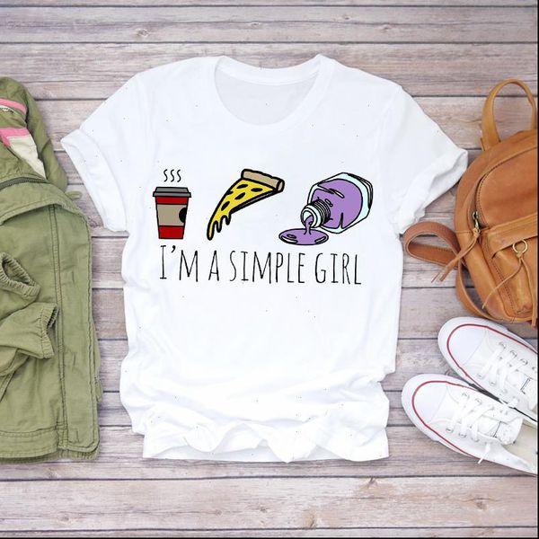

womens t shirts women summer fingernail coffee letters fashion print lady shirt ladies graphic female tee, White