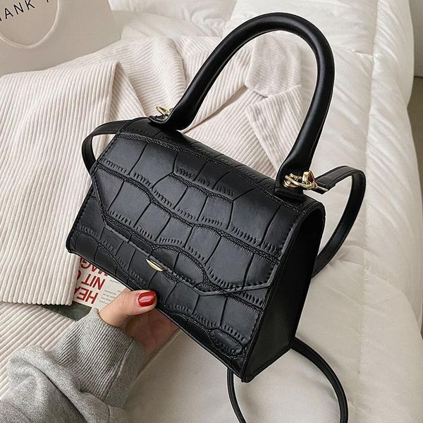 

handbag women luxurys designers bags 2021 crossbody bag small stone pattern pu le purse multi pochette louisbags_18
