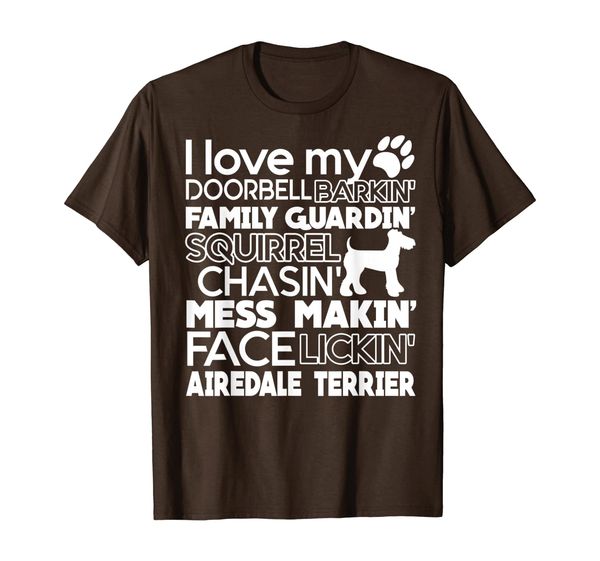 

airedale terrier shirt - love airedale terrier t shirt, White;black