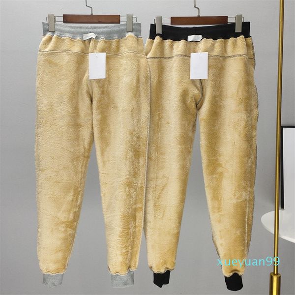 

winter pants thick cotton pant lamb wool plus velvet thickening underwear outer layer of high grade blended sweater cloth inner with 2021, Black