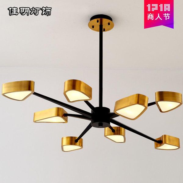 

chandeliers nordic led stone luminaire lustre suspension chandelier ring lamp modern livingroom