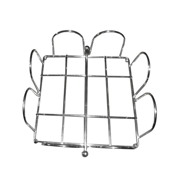 

iron creative modern tissue holder napkin dispenser durable stand paper towel for home el (silver hooks & rails