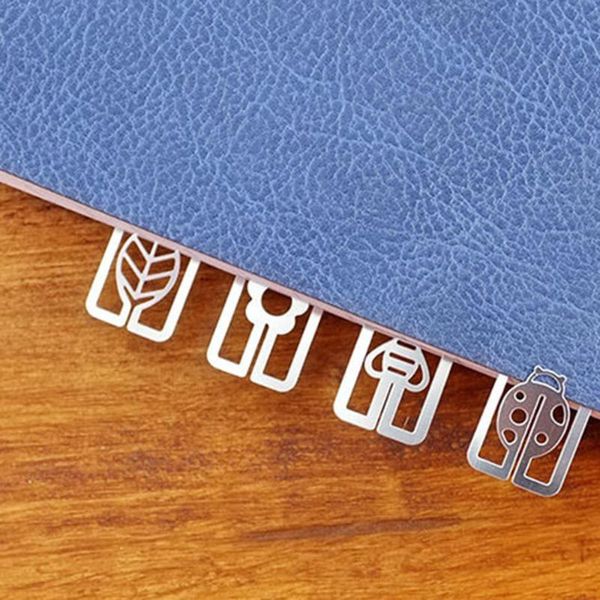 

bookmark 20pcs/box creative cute kawaii metal cartoon mini office s