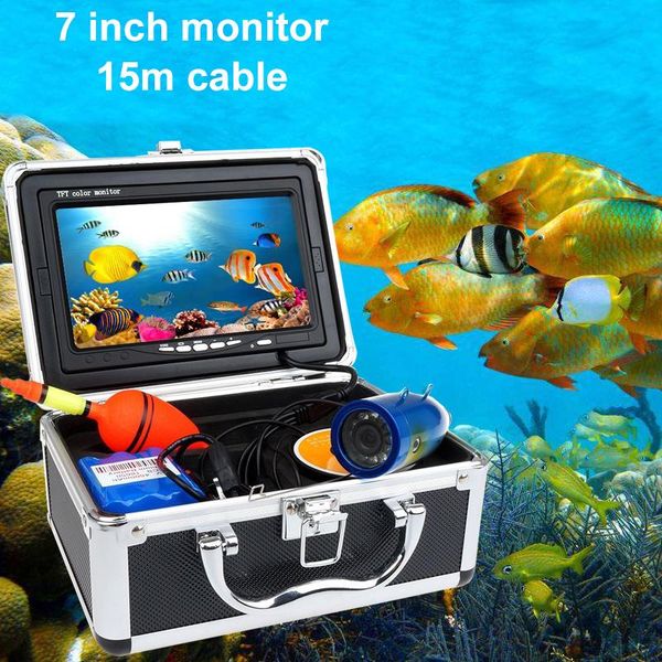 

cameras 15m cable 7" lcd 1000tvl hd waterproof underwater fishing camera with dvr function used for