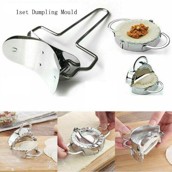 

stainless steel dumpling wraper mould dough circle roller accessories pie maker pizza pastry cutters rolling cook tools baking &