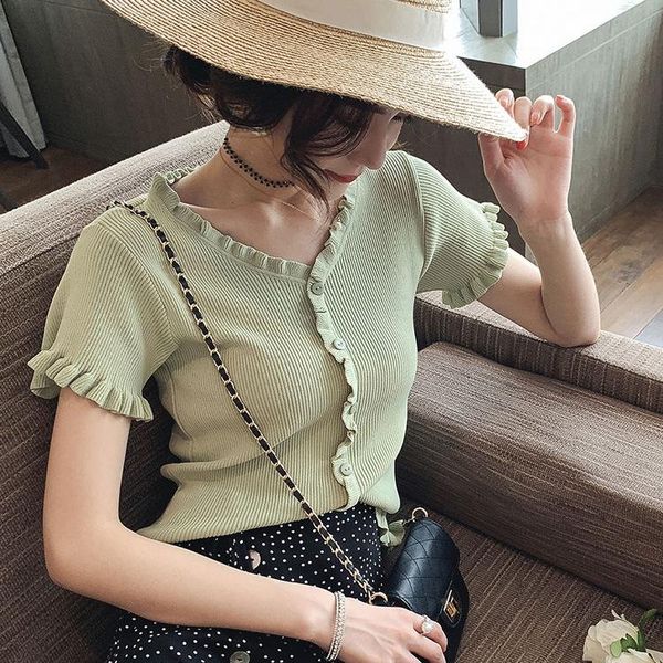 

women's t-shirt 2021 women shirts knit fashion summer t-shirts, White