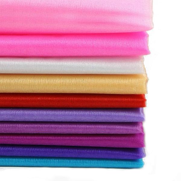 

48cm*5m sheer crystal organza tulle roll fabric tutu birthday gift wrap wedding arches decoration event party favors supplies