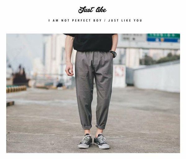 

mens pants streetwear solid male sweatpant joogers cool comfortable men's, Black