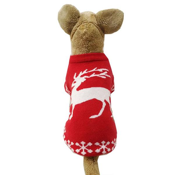 

small and medium sized pet clothing winter warm down coat woolen knitted fashion christmas dog sweater supplies apparel