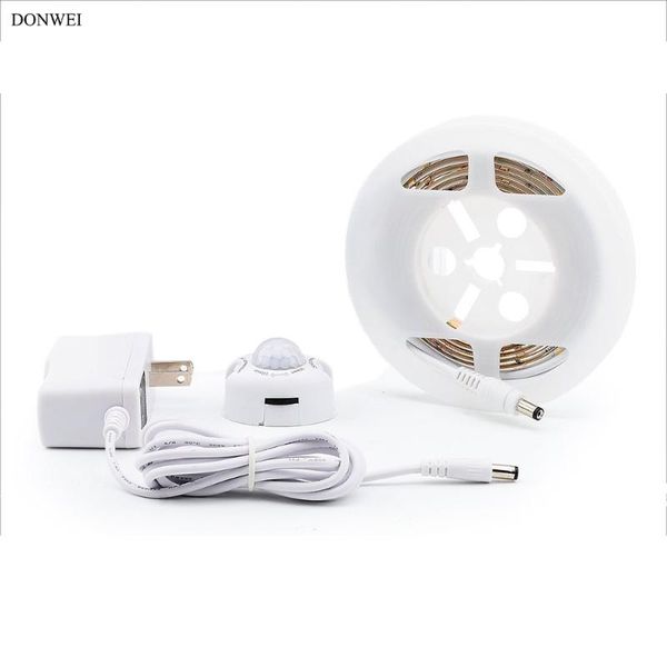 

2835 smd led strip ir motion sensor auto on/off flexible string light night lights for kitchen bedroom hallway stairs strips