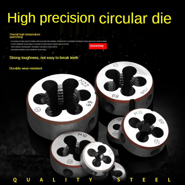 

alloy steel die manual thread sleeve round plate hand tools