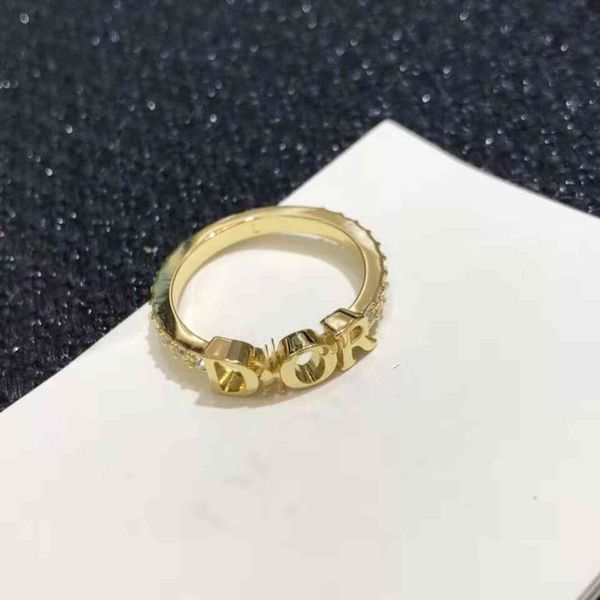 

70% off letter simple women's naked geometric fashion luxury ring, Golden;silver