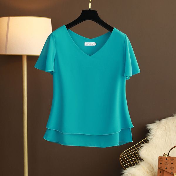 

fashion blouses korea women and blouse white summer short sleeve loose blouse women blouse woman ladies shirt plus size 6xl