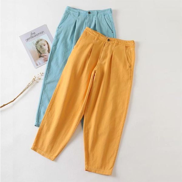 

brand high waist jeans women harem pants loose casual candy color street denim trousers pantalon femme work ol office women's & capris, Black;white