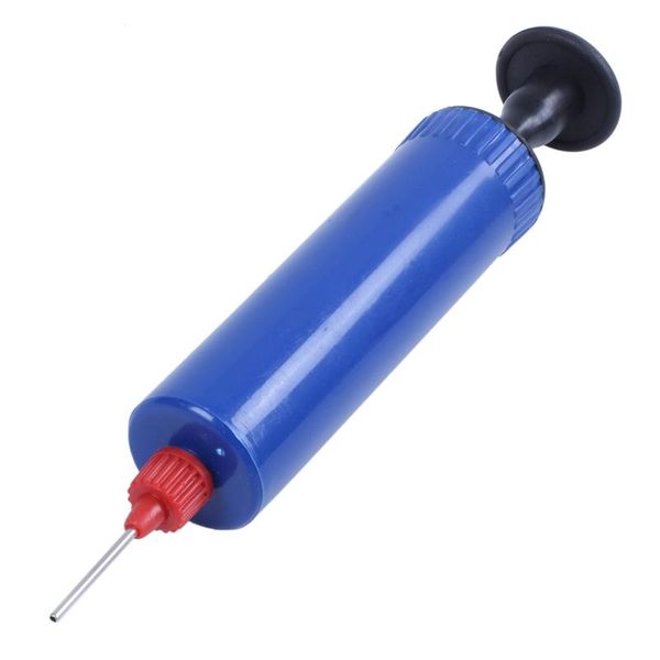 

pest control football soccer inflatable ball hand air pump with needle blue