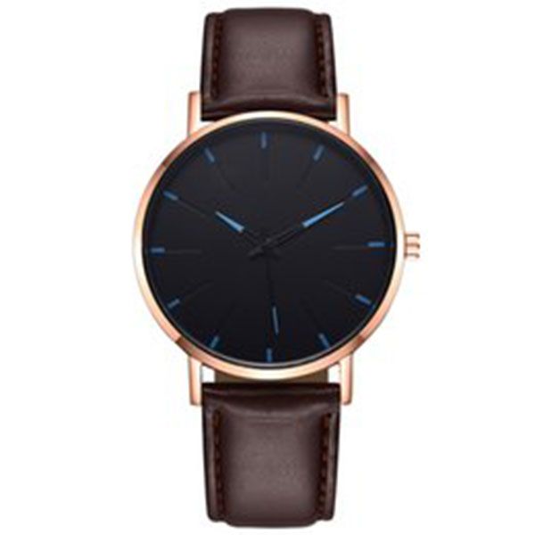 

mens watch quartz watches 40mm waterproof fashion business wristwatches gifts for men color30, Slivery;brown