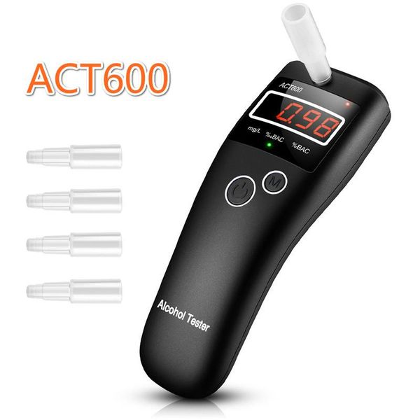 

alcoholism test high accuracy act600 mini alcohol tester breathalyzer alcotest remind drive safety non drunk diagnostic tool 5 mouthpieces
