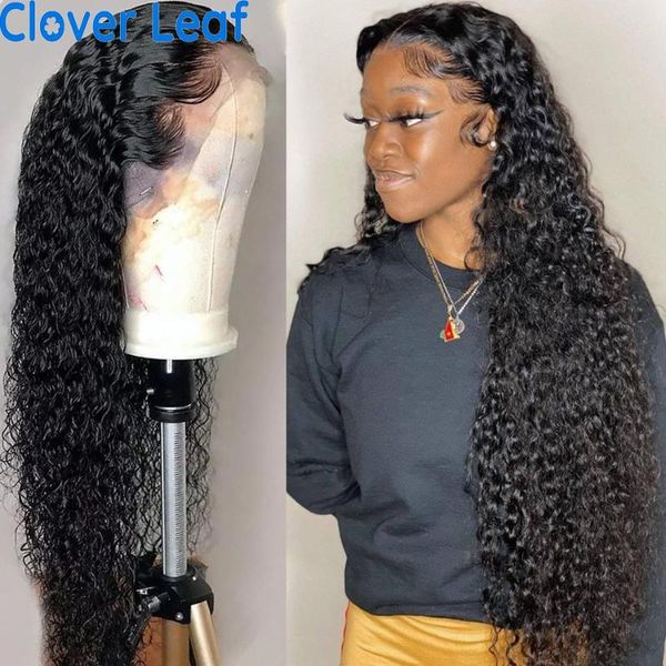 

lace wigs curly front human hair remy brazilian 250% wig 13x4 preplucked, Black;brown