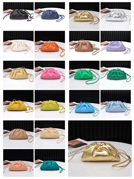 

italy cowhide real leather it cloudy bag luxury party purse for women coin bags many colors clutch case