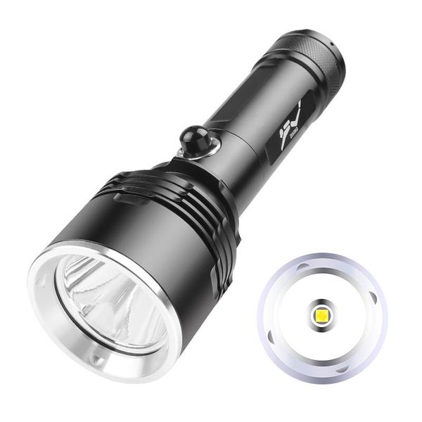 

flashlights torches led ipx8 waterproof xhp70 3-mode fixed focus with hand rope uses 2665018650 3 * 50m diving