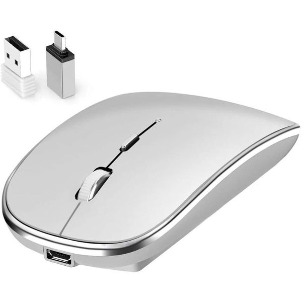 

mice and simple wireless charging mouse ultra-thin receiver adapter super slim for pc lapfast 722