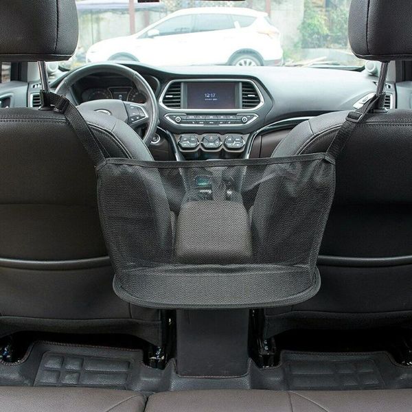 

car organizer 1pcs storage bag black seat mesh replacement high quality