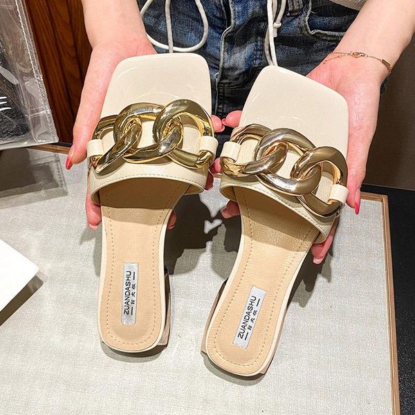 

slippers women sandals shoes fashion solid lady high-quality weave open thick heels slip on footwear flip flops, Black