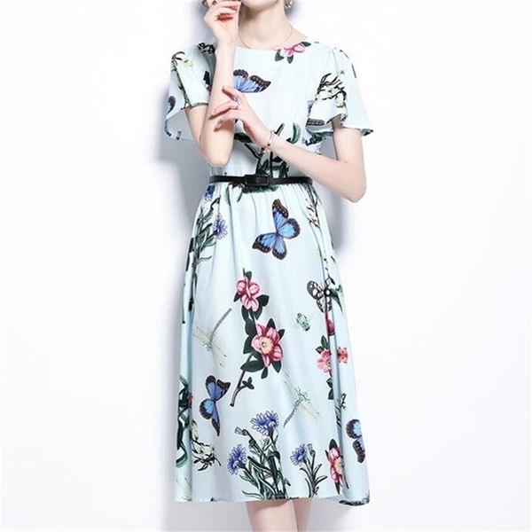 Desenhista de alta qualidade impresso vintage boho maxi vestido mulheres casual luxo longo vestidos robe femme 210603