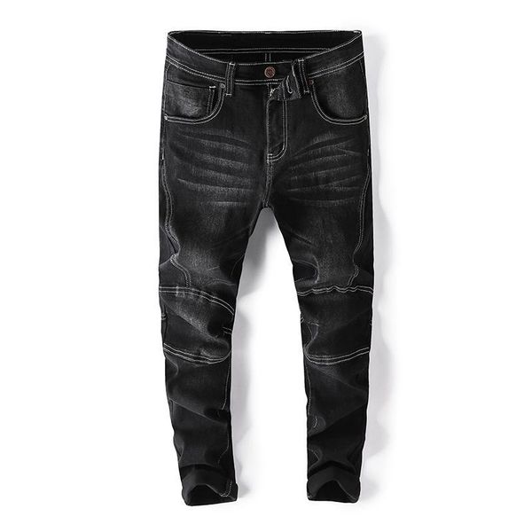 

men's jeans spring autumn black and blue men denim trousers male loose jean brand plus size 40 42 44 46 48,730 6mbo