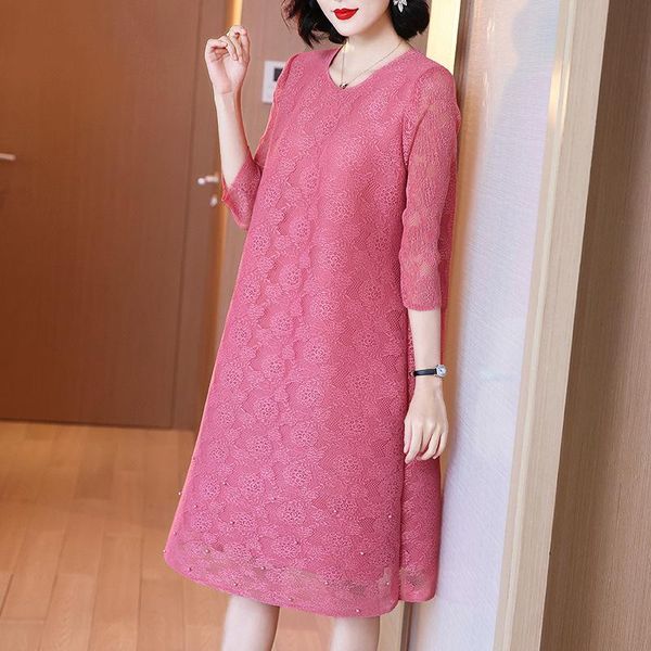 

casual dresses embroidery dress spring style feminine lace, Black;gray