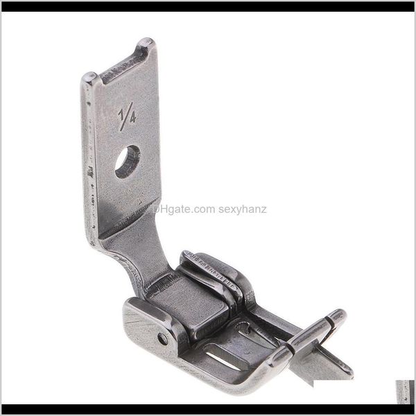 

notions tools apparel drop delivery 2021 steel presser foot with left guide s570 for industrial dual needle sewing hine clyn3, Black