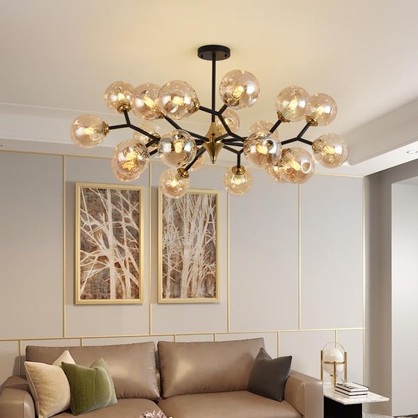 

modern luxury chandelier for dining room kitchen living bedroom glass ball indoor farmhouse lighting chandeliers