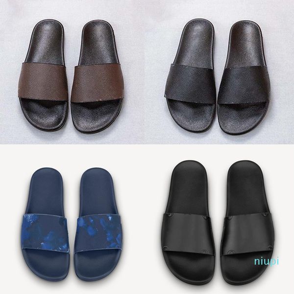 

woman man sandal slippers beach causal men women slipper flat shoes slide eu:35-45 2021, Black