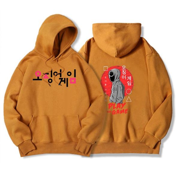 

men's hoodies & sweatshirts play the game round six printing men hoody thick winter clothing fleece autumn sweatshirt large size soft m, Black
