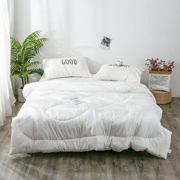 

comforters & sets svilelg bed quilt double comforter thin winter white microfiber soft lightweight quilted