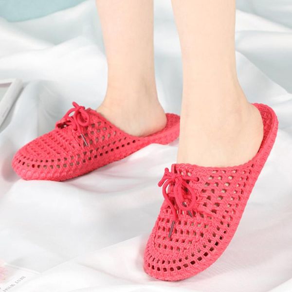 

slippers upuper women's hollow eva soft sole beach ladies shoes summer indoor house sandals flip flops, Black