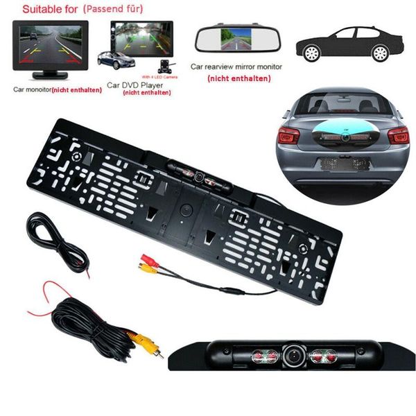 

car rear view cameras& parking sensors novel-car 170 Â° ir led camera wireless license plate aid eu