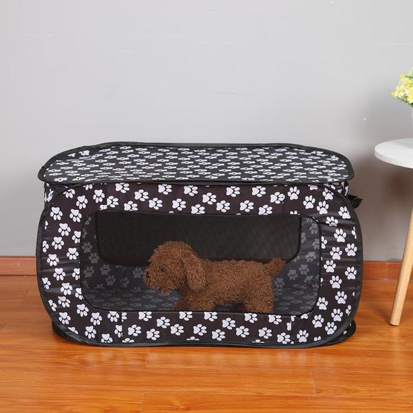 

kennels & pens portable folding rectangular pet tent dog cage playpen fence puppy kennel cat play tents tunnel breathable house