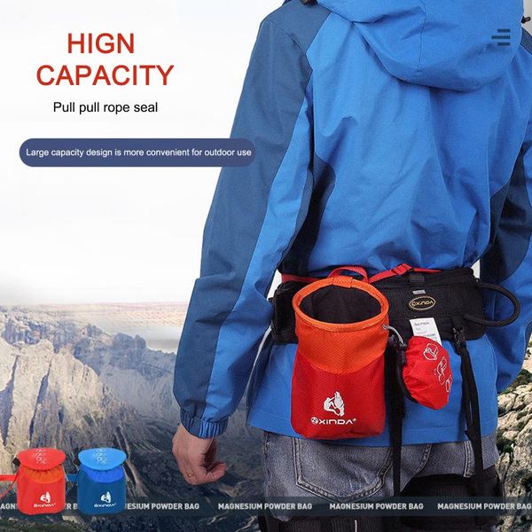 

cords, slings and webbing rock climbing chalk bag for weight lifting gymnastics