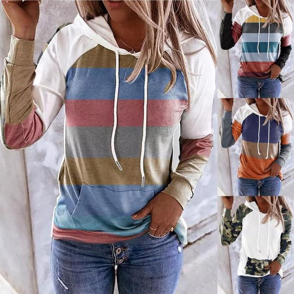 

women's hoodies & sweatshirts hoodie sweatshirt fashion womens loose color blocking leopard print splicing long sleeve oversized st, Black