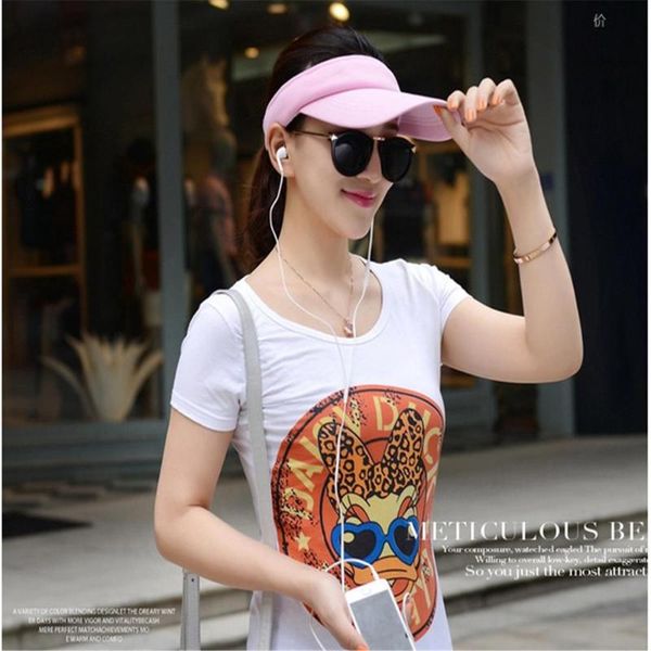 

sunscreen empty cap for outdoor tennis baseball hat with sun visor sunscreen, breathable, universal cycling caps & masks, Black