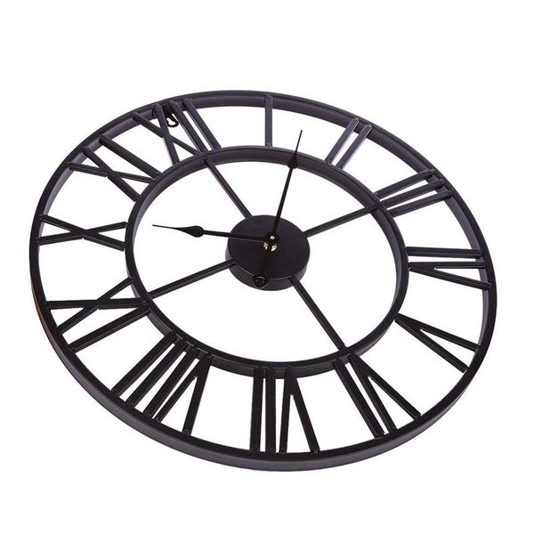 

wall clocks large elegant clock hands bedroom iron roman digital living room modern relogio de parede kitchen watch ea60wc