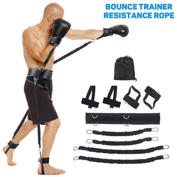 

sports fitness resistance bands stretching ropes waistband ankle straps kit