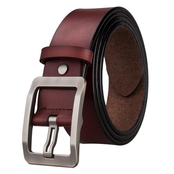 

pz-0008-c fashion belts for mens straps real leather cintos pin ceintures with jeans brand girdles., Black;brown
