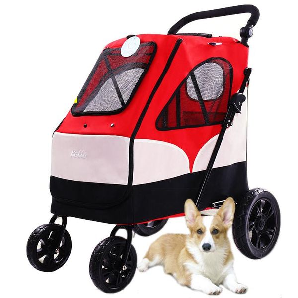 

dog car seat covers folding dog/cat carrier cart pet travelling buggy stroller bag carriage house outdoor walking/shopping kennel pram 55kg