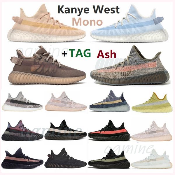

highest quality kanye men women running shoes v2 sneakers mono ice belgua trainer trainers yeezreel earth antlia static reflective zebra des, White;red