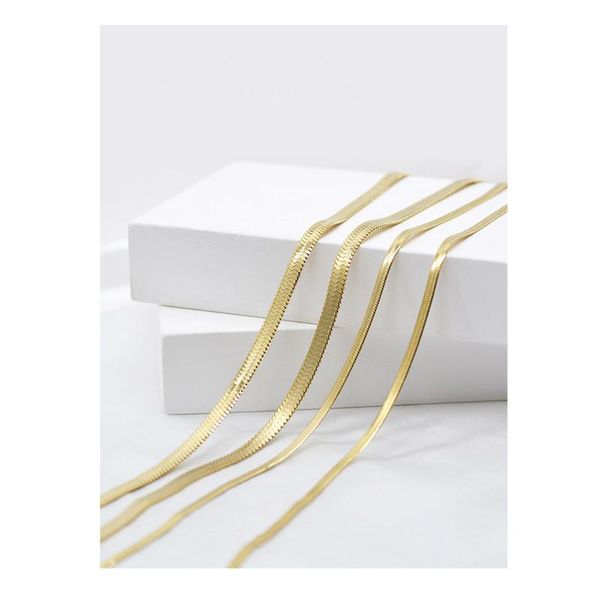 

Necklace Gold Plated Sweater Chain Minimalism 2021 Trend Chains, Silver