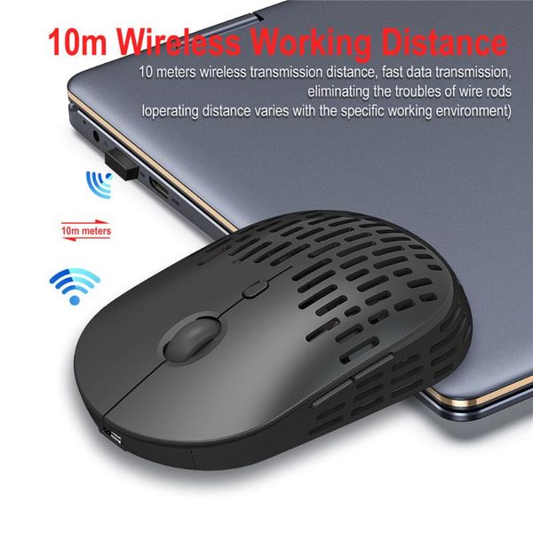 

mice t38 glow hollow wireless mouse noiseless mini suitable for lapfku66