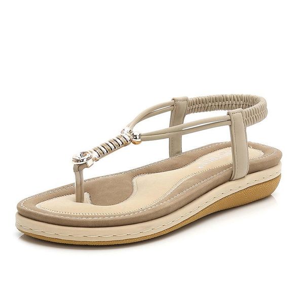 

sandals women's beach sandals, flat shoes, bohemian style, summer fashion 2021, Black